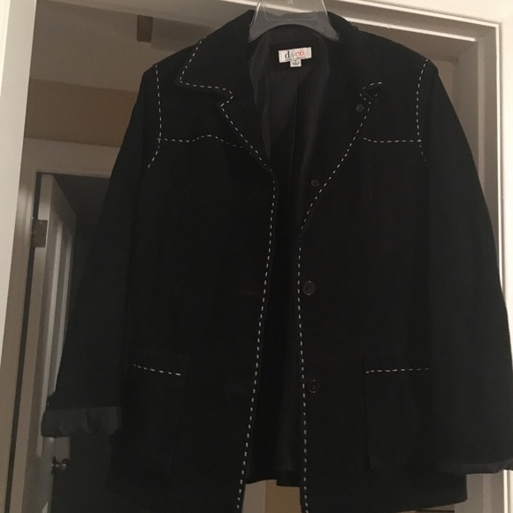 Black suede jacket/ blazer - Picture 1 of 1